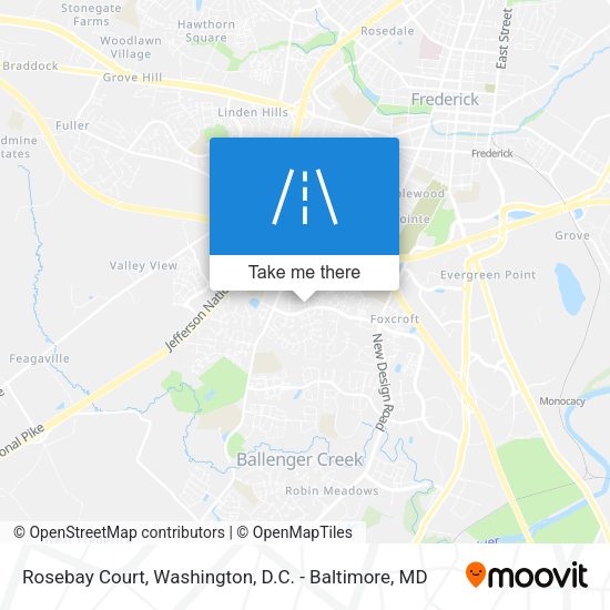 Rosebay Court map