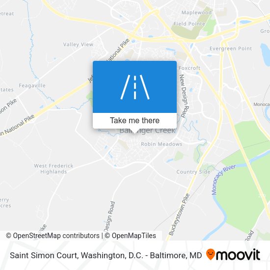 Saint Simon Court map