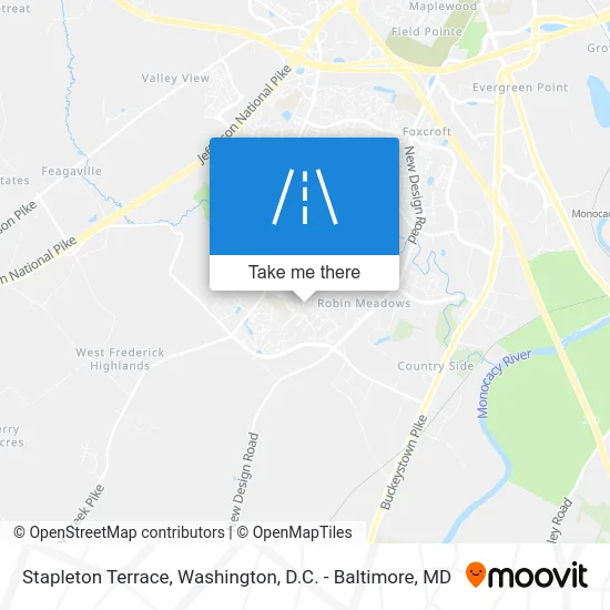 Stapleton Terrace map
