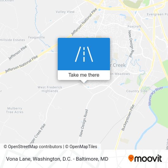 Vona Lane map