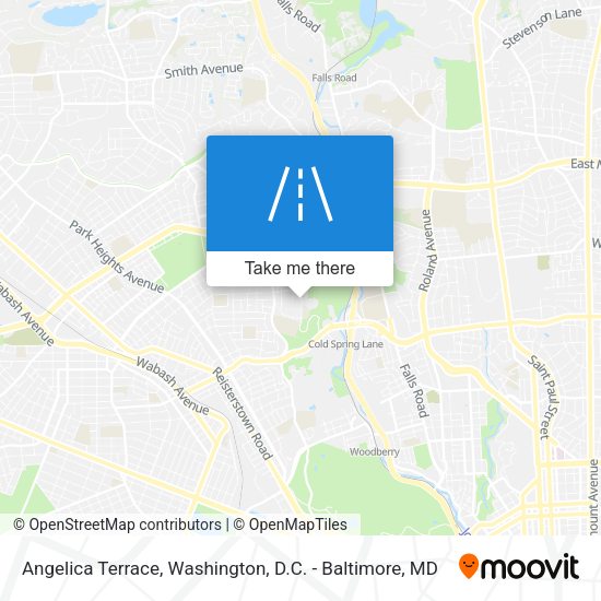 Angelica Terrace map
