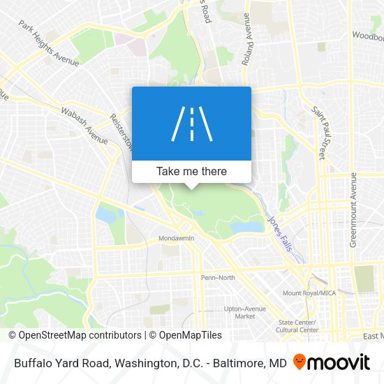 Buffalo Yard Road map