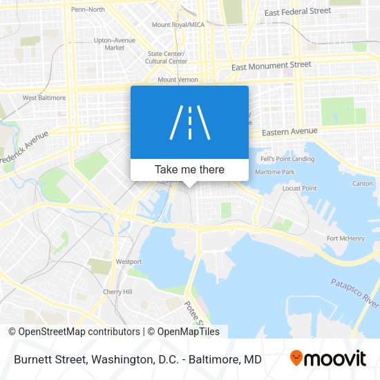 Burnett Street map