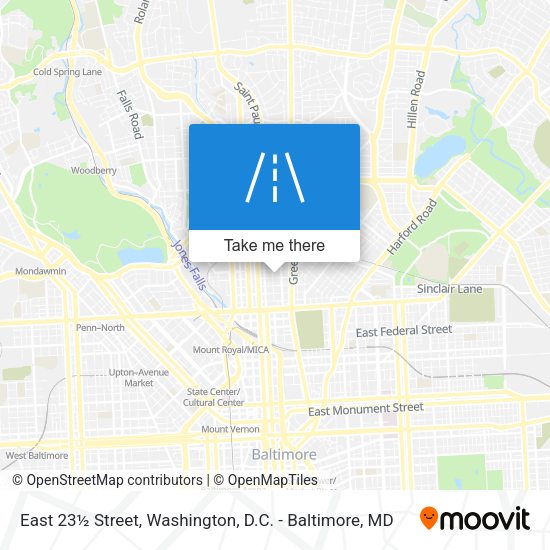 East 23½ Street map