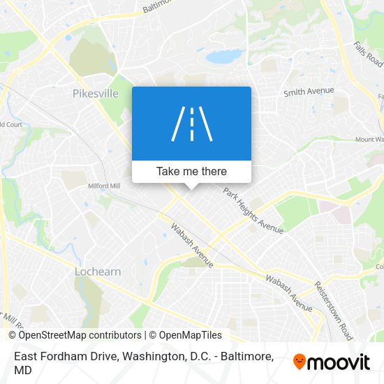 Mapa de East Fordham Drive