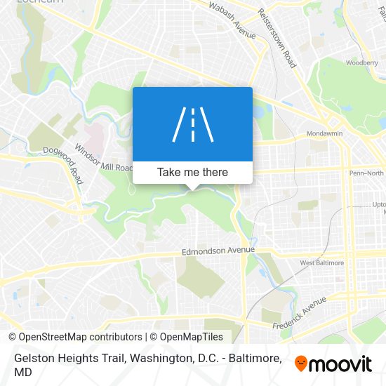 Gelston Heights Trail map