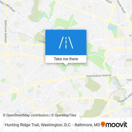 Hunting Ridge Trail map