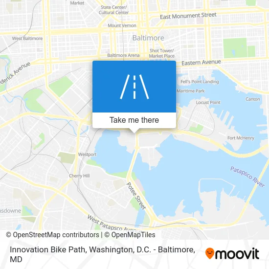 Innovation Bike Path map