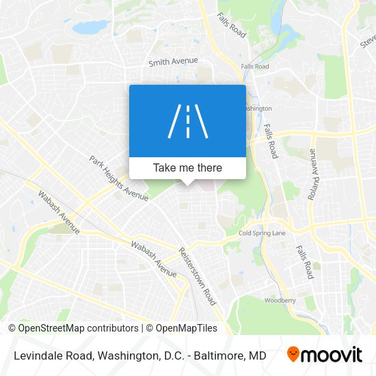 Levindale Road map
