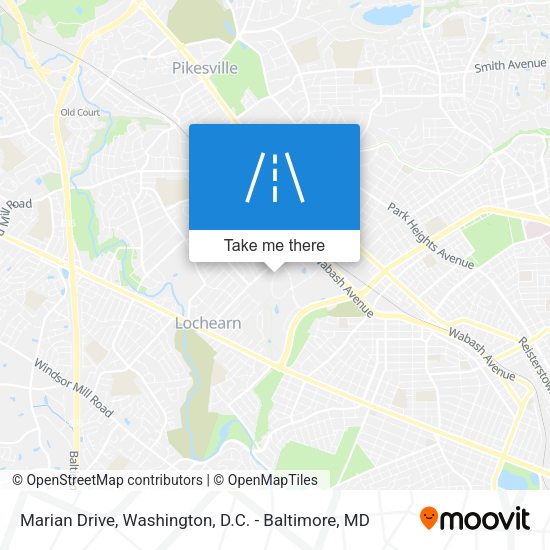 Marian Drive map
