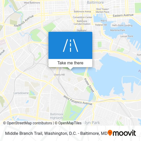 Middle Branch Trail map