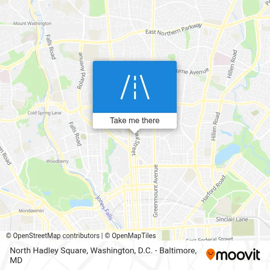 North Hadley Square map