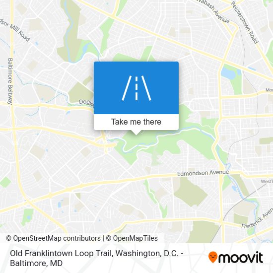 Old Franklintown Loop Trail map