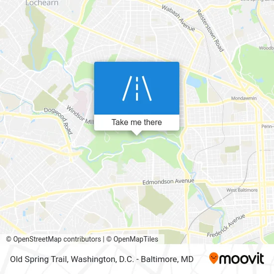 Old Spring Trail map