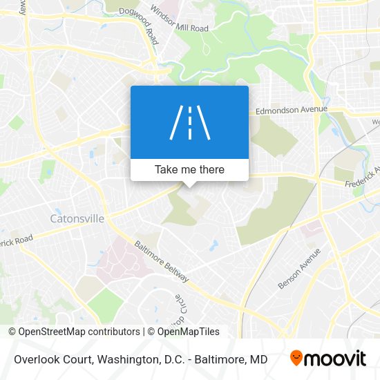Overlook Court map