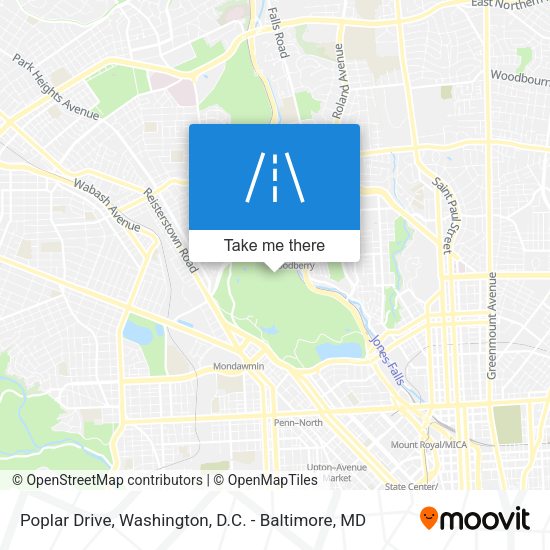 Mapa de Poplar Drive