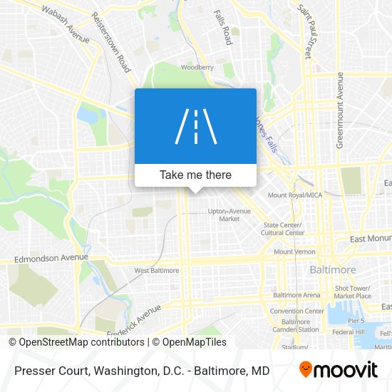 Presser Court map