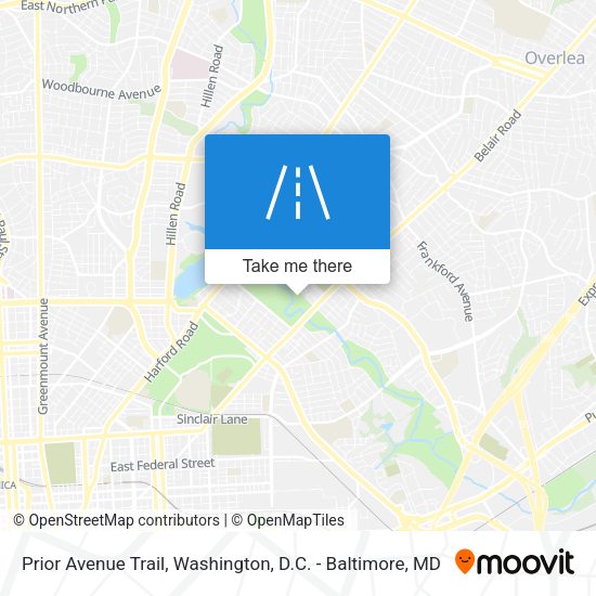 Prior Avenue Trail map