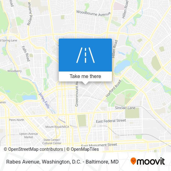 Rabes Avenue map