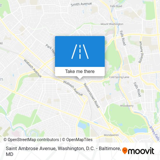 Saint Ambrose Avenue map