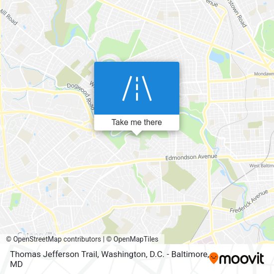 Mapa de Thomas Jefferson Trail