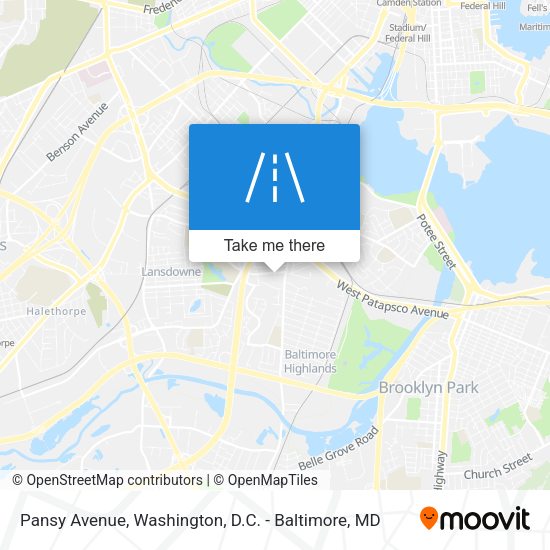 Pansy Avenue map