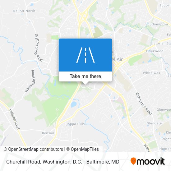 Churchill Road map