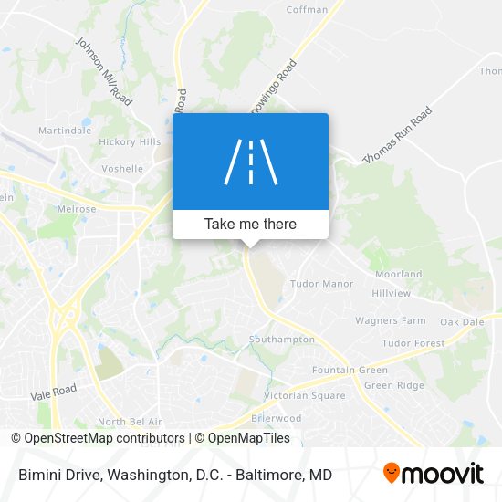 Bimini Drive map