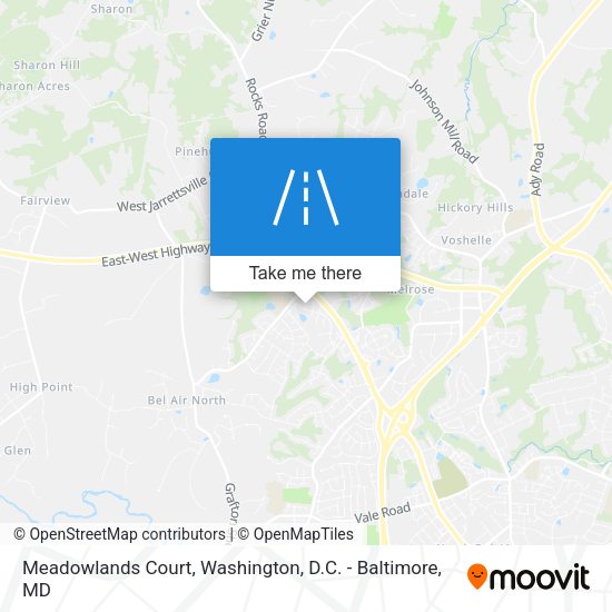 Meadowlands Court map