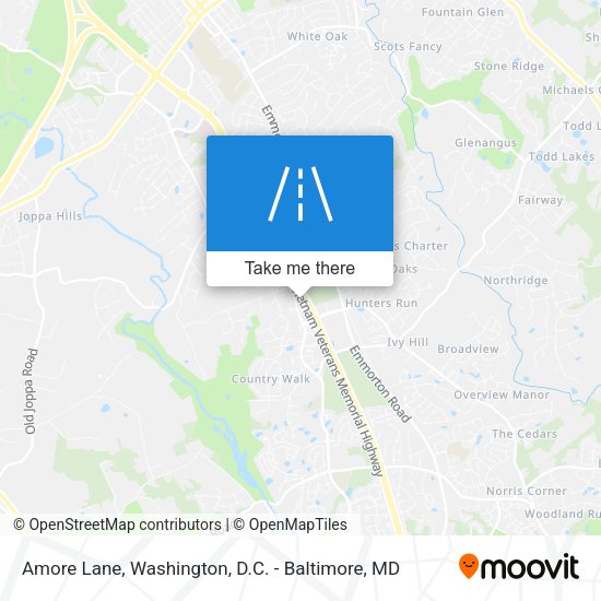 Mapa de Amore Lane