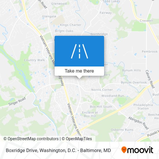 Mapa de Boxridge Drive