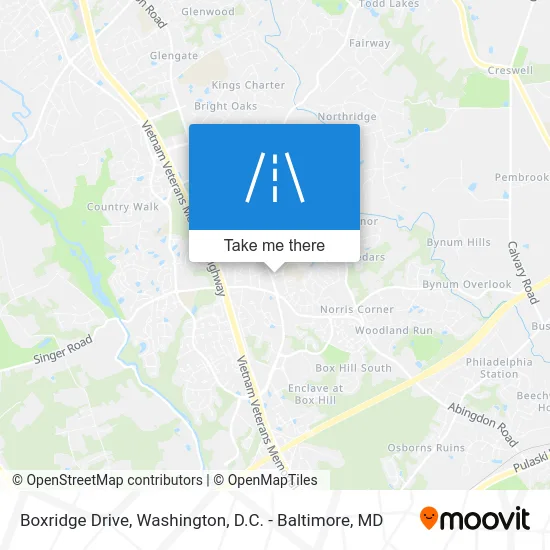 Boxridge Drive map