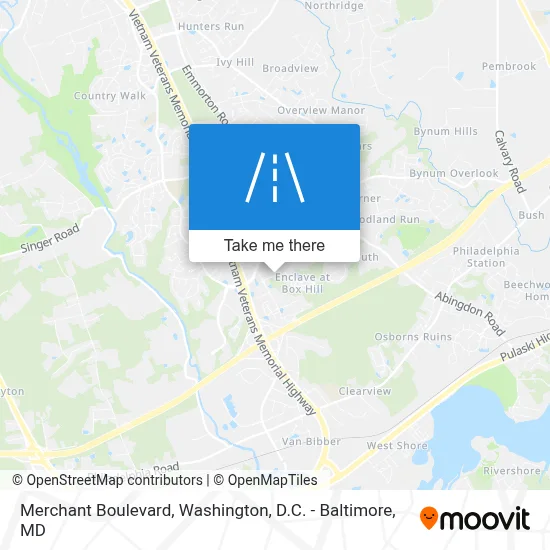 Merchant Boulevard map