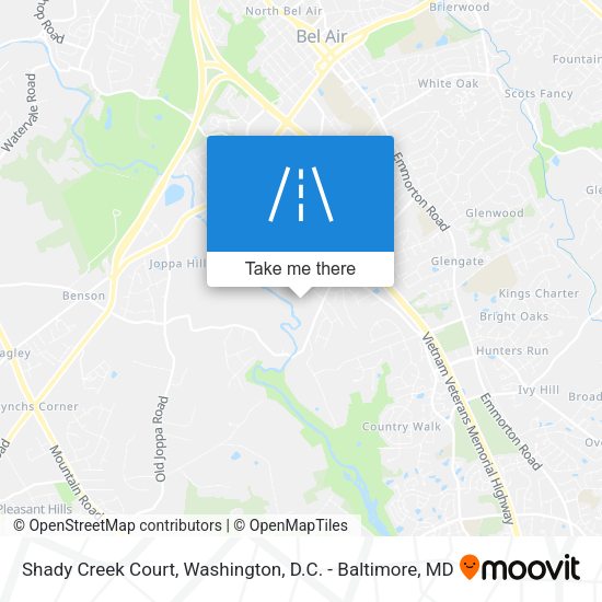 Shady Creek Court map