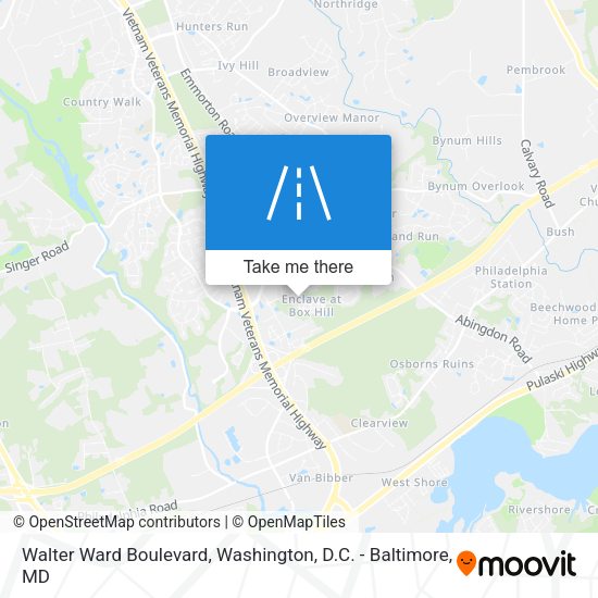 Walter Ward Boulevard map