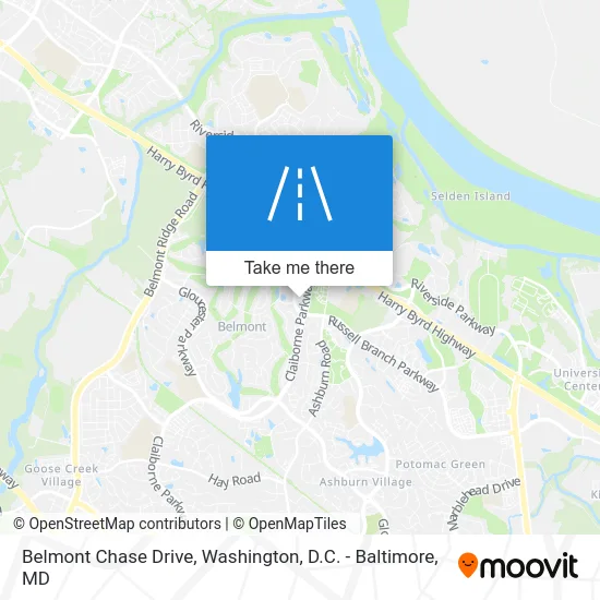 Belmont Chase Drive map
