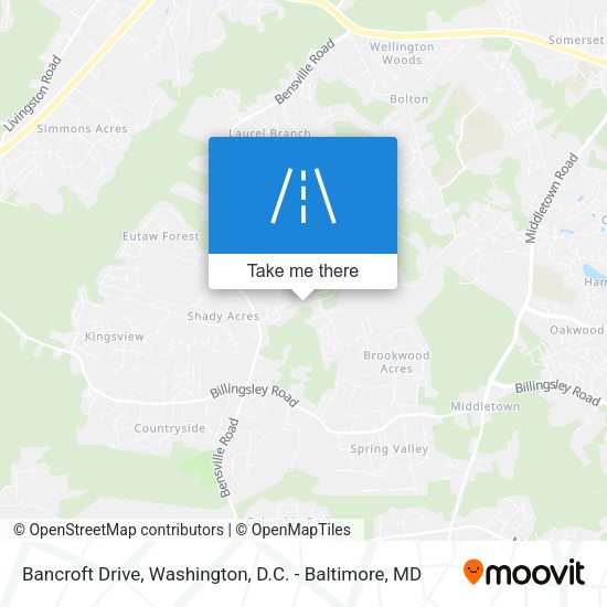 Mapa de Bancroft Drive