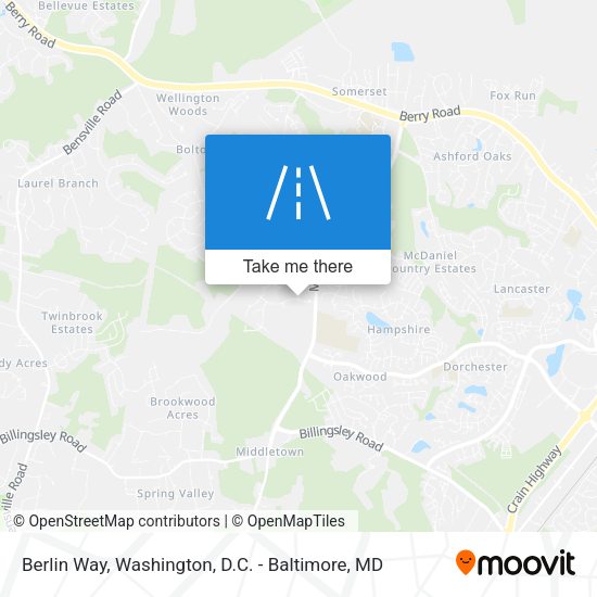 Berlin Way map