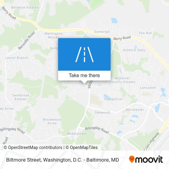 Mapa de Biltmore Street