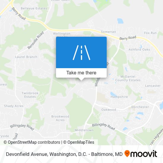 Mapa de Devonfield Avenue