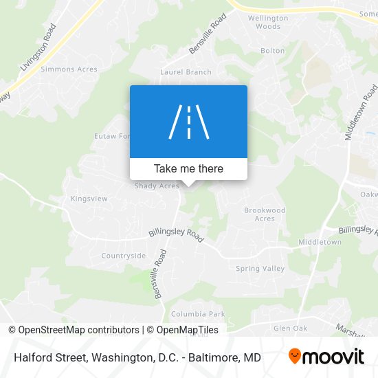 Halford Street map