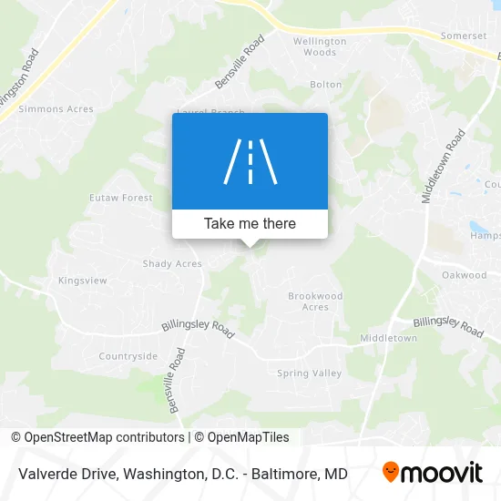 Valverde Drive map