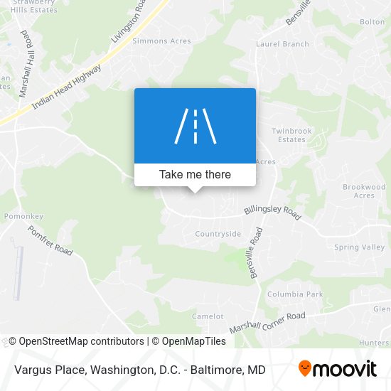 Vargus Place map
