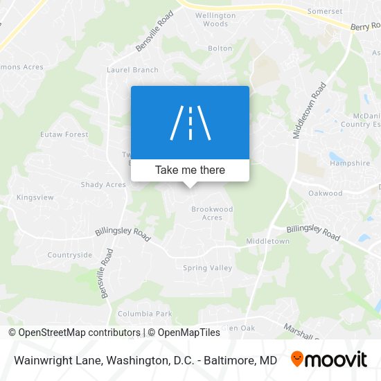 Wainwright Lane map