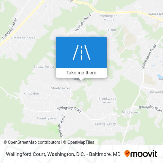 Mapa de Wallingford Court