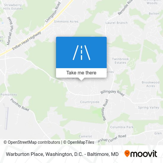 Warburton Place map