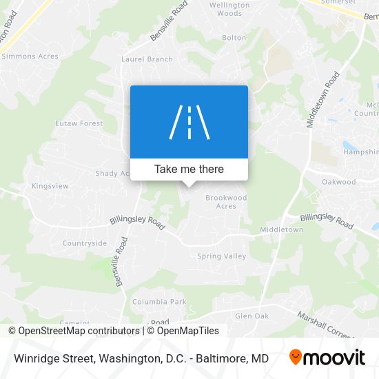 Mapa de Winridge Street