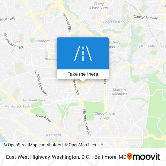 East-West Highway map