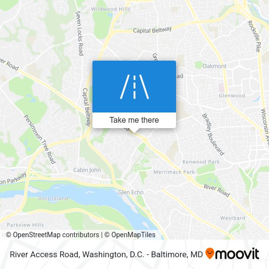 River Access Road map