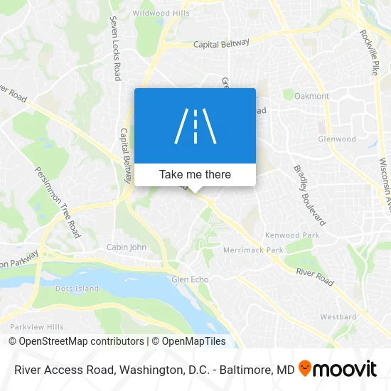 River Access Road map